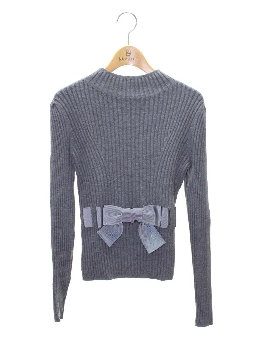 エムズグレイシー 218621 ニット セーター 38 グレー ウール混 ITQXWLXI8RA0