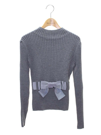 エムズグレイシー 218621 ニット セーター 38 グレー ウール混 ITQXWLXI8RA0