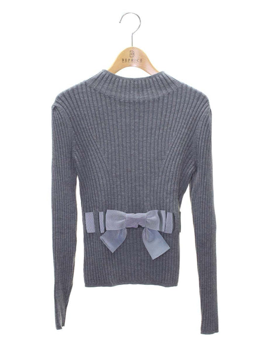 エムズグレイシー 218621 ニット セーター 38 グレー ウール混 ITQXWLXI8RA0