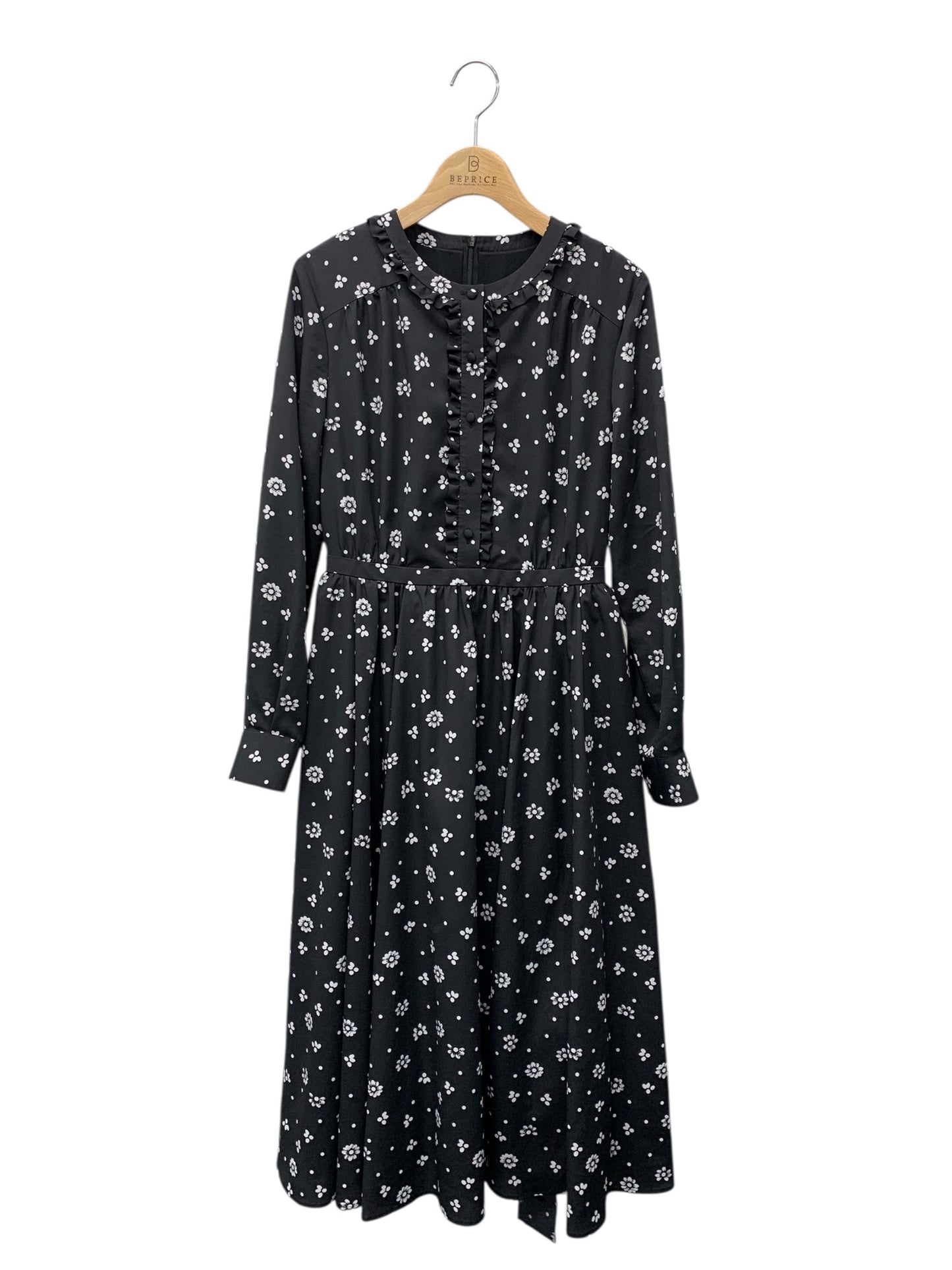 ルネ 6436410 ワンピース 34 ブラック フレア IT6CKZZIG8JG