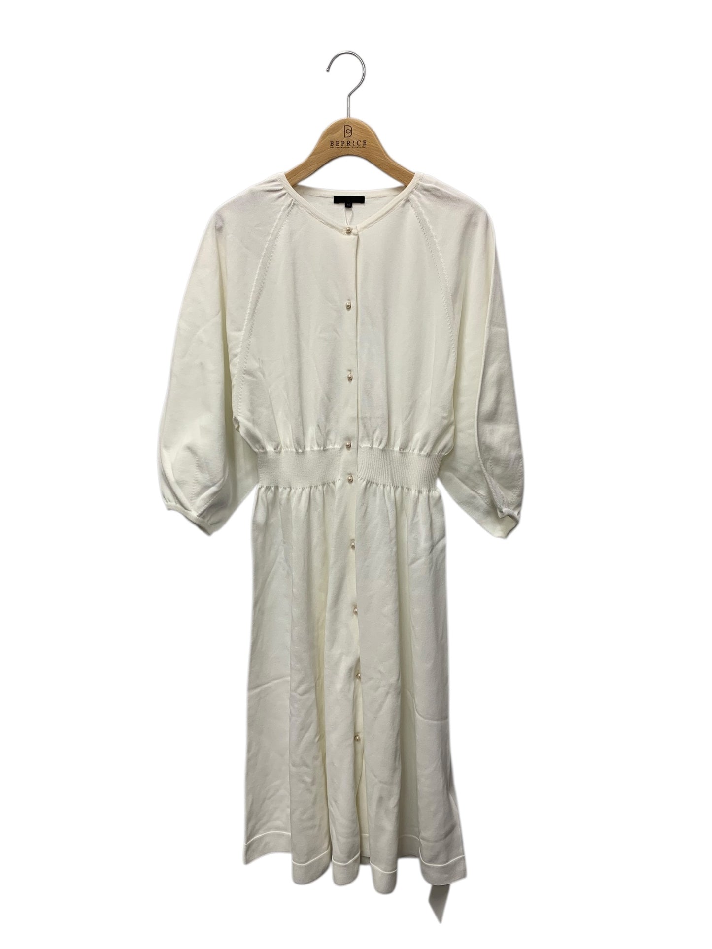 トゥービーシック W5F05 ワンピース 40 ホワイト ロング パール ITKWWEA8Z1Z8