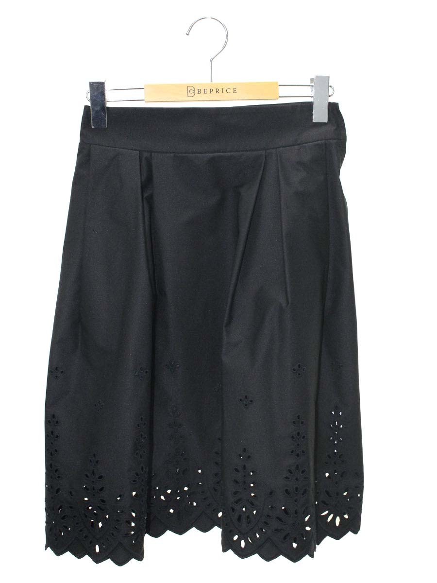 フォクシーニューヨーク ブロッサムスカート 26314 スカート 40 ブラック ITQ27YI9NHFI