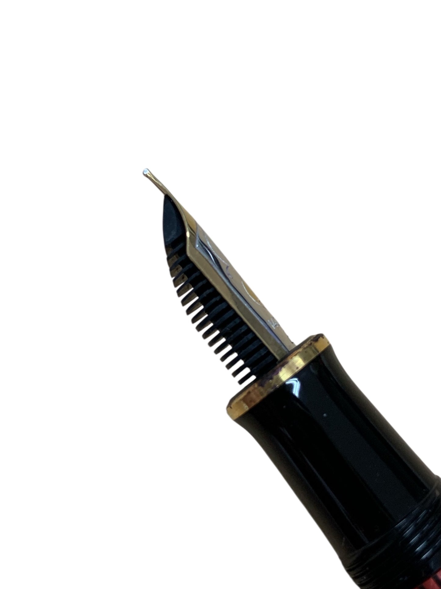 ペリカン 万年筆 スーベレーン M400 レッド ストライプ EF 14C-585 IT7PEXEH2A3I