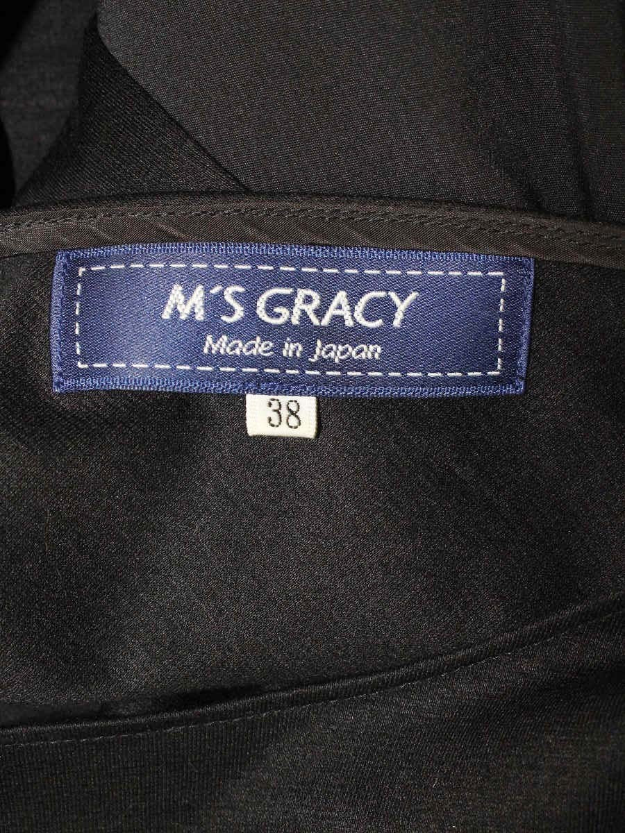 エムズグレイシー Bi-Color Cut sew Blouse 915111 カットソー 38 ブラック ITKH91D9RY7E