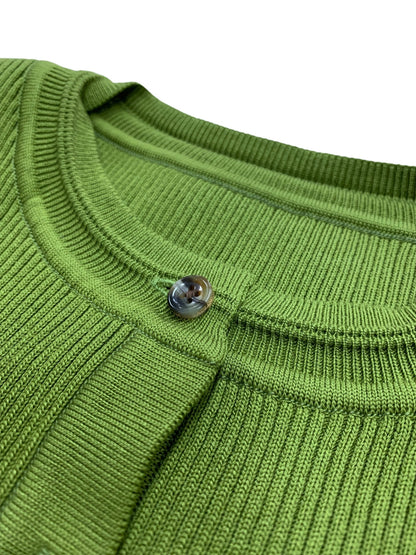 アディアム 44804 カーディガン XS カーキグリーン ITTU1OJUQDUS