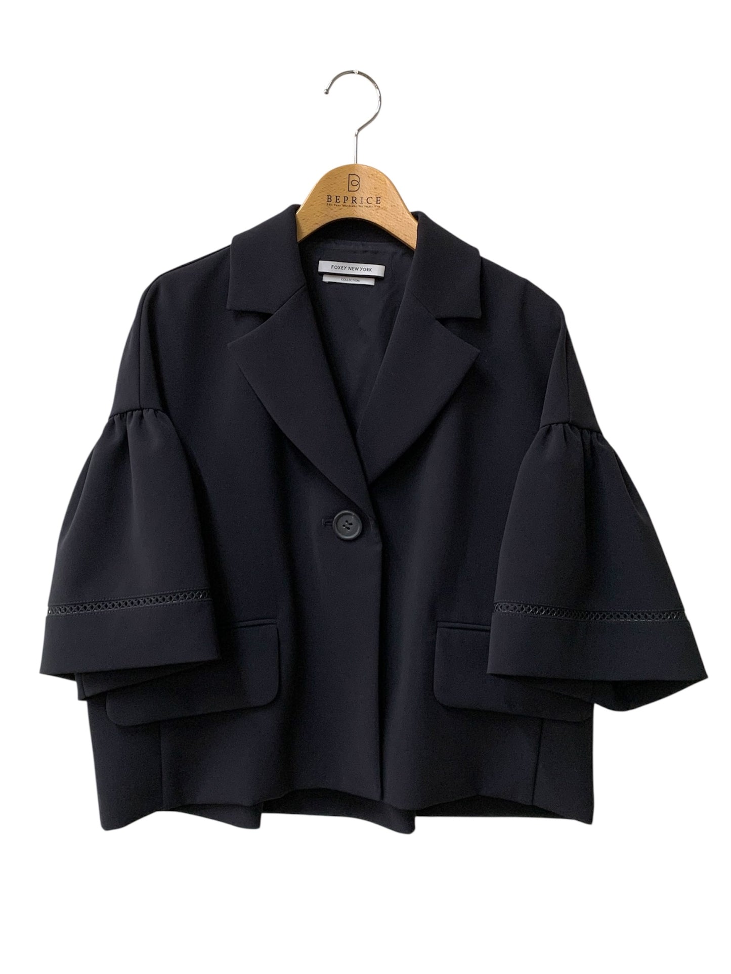 フォクシーニューヨーク collection 36651 ジャケット 38 ブラック ITCTXCMD6KBK