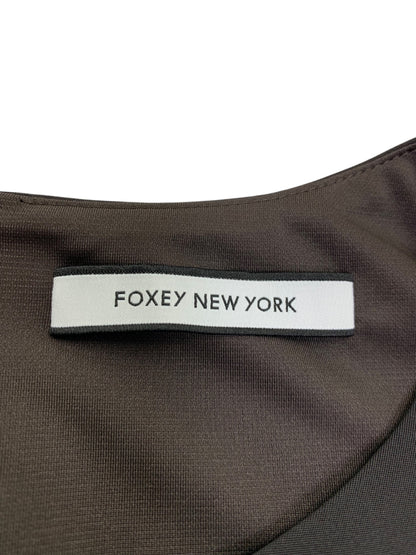 フォクシーニューヨーク Dress Classic Foxey 41673 ワンピース 42 ブラウン 2022年増産品 IT7B45YJMRFG