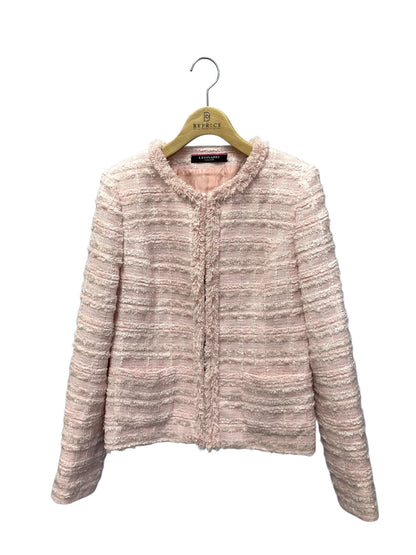 レオナールファッション 0321952 ノーカラージャケット 38 ピンク ツイード ITPH19JGX9GA 【SALE】