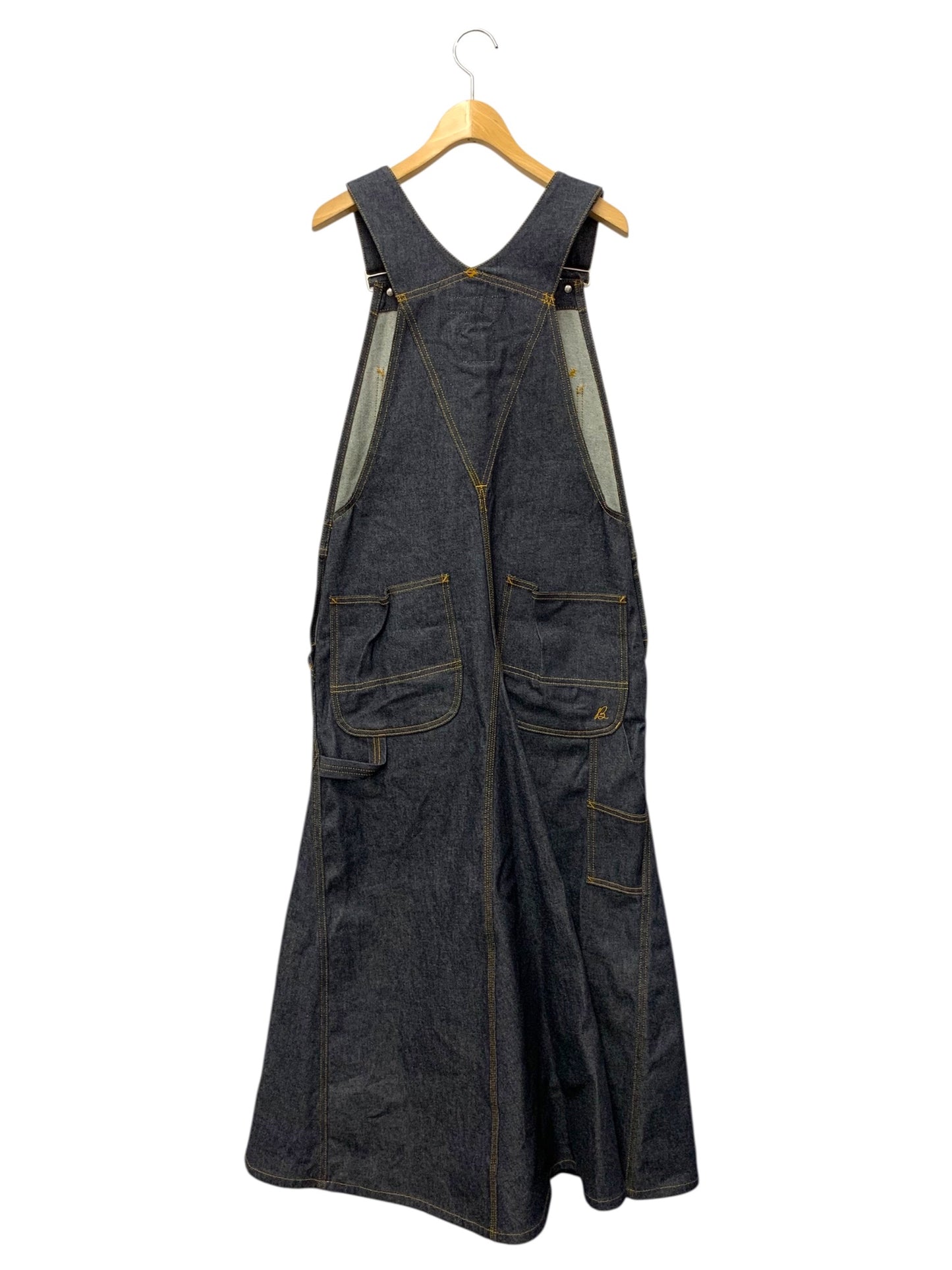 マディソンブルー JUMPER MAXI SKIRT NO FADE DENIM MB244-4002 01 ネイビー 24年モデル IT5DXRFNZDQP