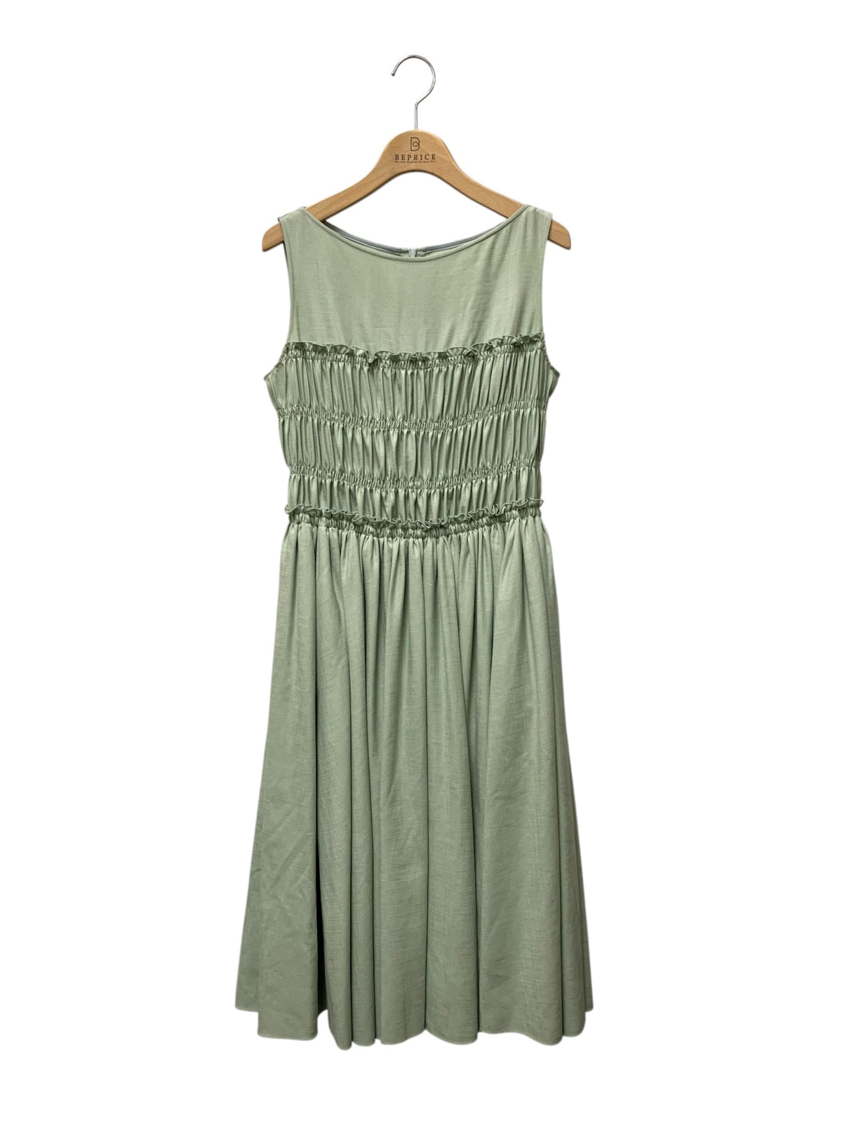 フォクシーニューヨーク Spring Picnic Dress 40739 ワンピース 38 グリーン シャーリング IT0P53RSRQ6X