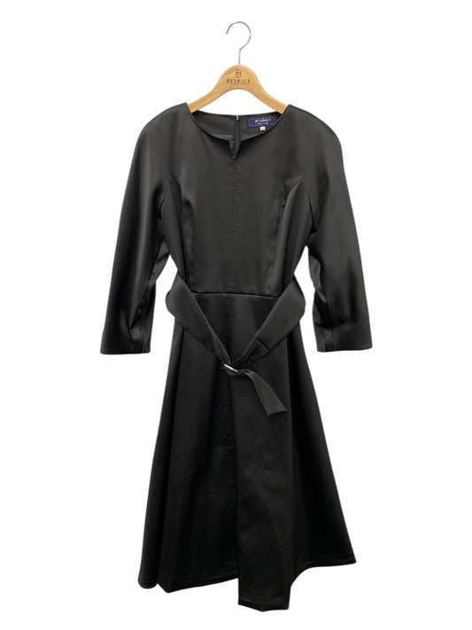 エムズグレイシー 411529 ワンピース 42 ブラック バックジップ ITQLXC3EXJCS