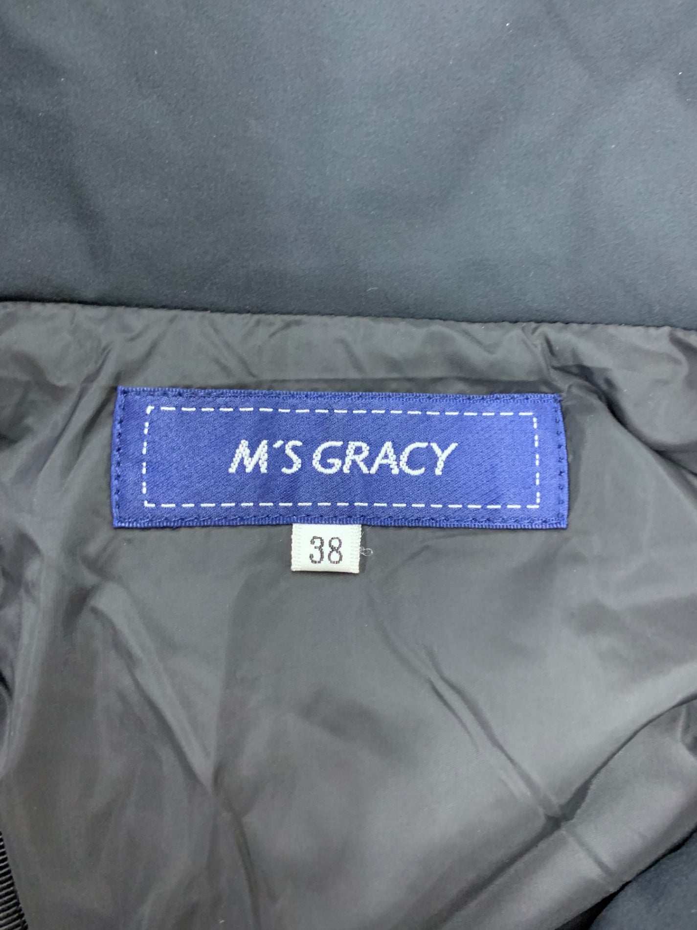エムズグレイシー ストレッチダウン 419606 ショートコート 38