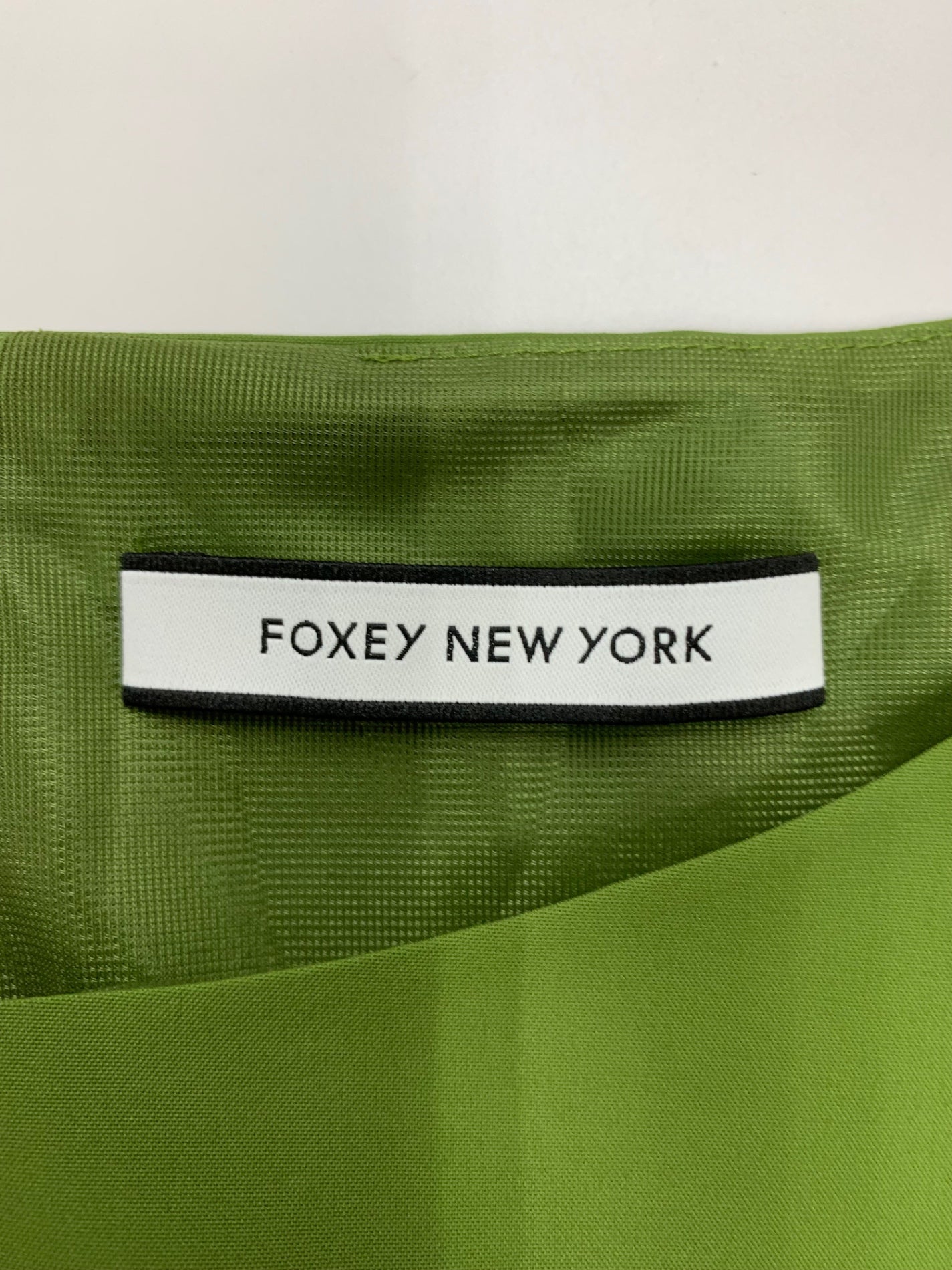 フォクシーニューヨーク ドレス ウォータープルーフストレッチ 38335 ワンピース 38 グリーン ITU4JCNHE5TS