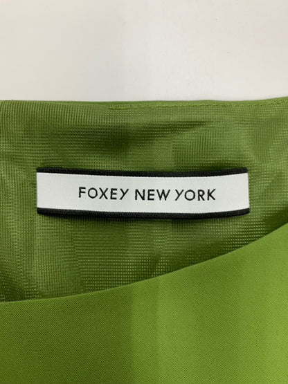 フォクシーニューヨーク ドレス ウォータープルーフストレッチ 38335 ワンピース 38 グリーン ITU4JCNHE5TS