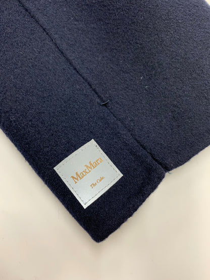 マックスマーラ the Cube 901101076 ノーカラーコート 38 ネイビー アンゴラ混 ITQY3VDX7QHG