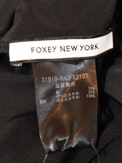 フォクシーニューヨーク ワンピース パフィーポロ 31919 40 ブラック ITDSVLTY9S2Y