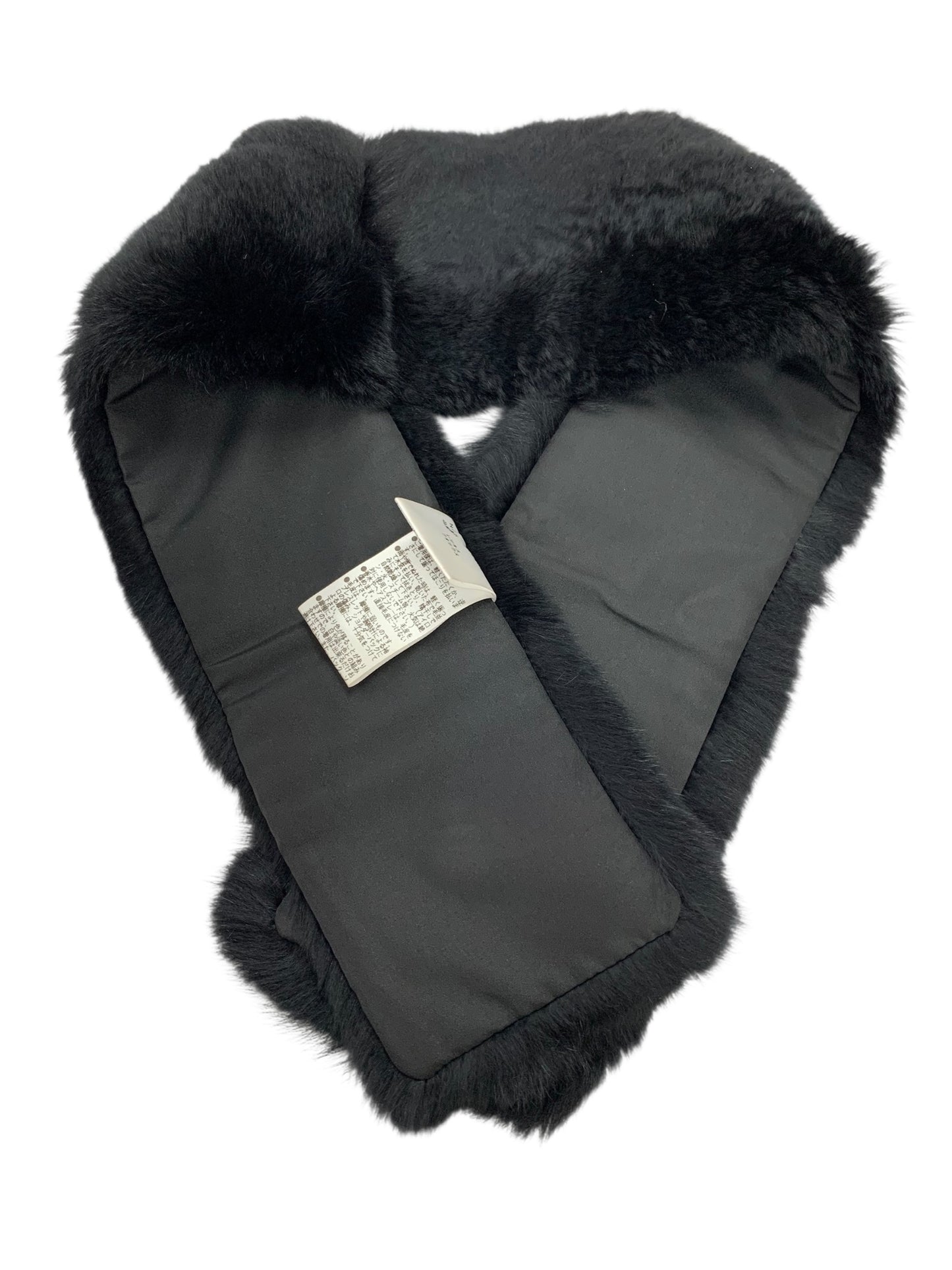 エムズグレイシー Rex x Fox Fur Stole 896502 ストール/ショール F ブラック ITAC07NTWFG7