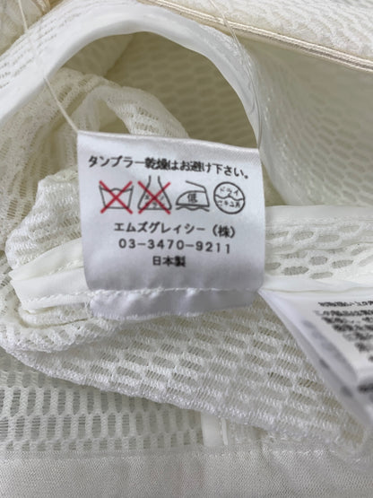 エムズグレイシー 524318 ジャケット 38 ホワイト メッシュ ITAGIUV6QJXG