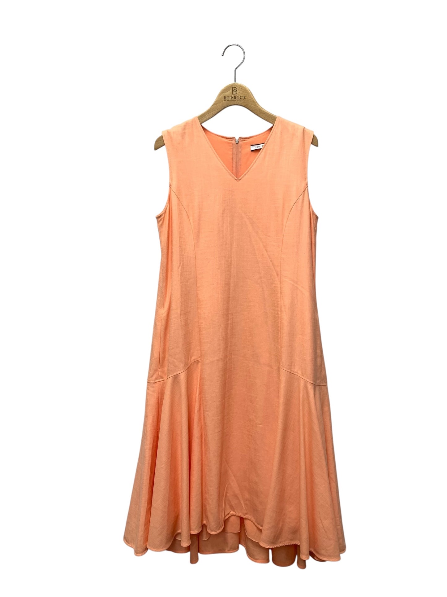 フォクシーニューヨーク Elegance Hem Dress 41064 ワンピース 40 オレンジ 2022年増産品 ITXGMF3KCL02