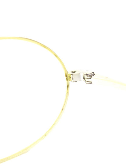 白山眼鏡店 メガネ 眼鏡 ライトゴールド メタルフレーム フルリム オーバル ITW7K97XXB57