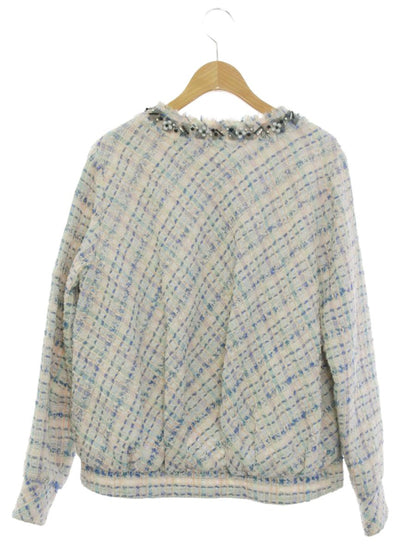 ルネ 6913400 ジャケット 38 ブルー/マルチカラー MALHIA KENTマリアケント社製素材 ツイード ITT9SZFZY15W