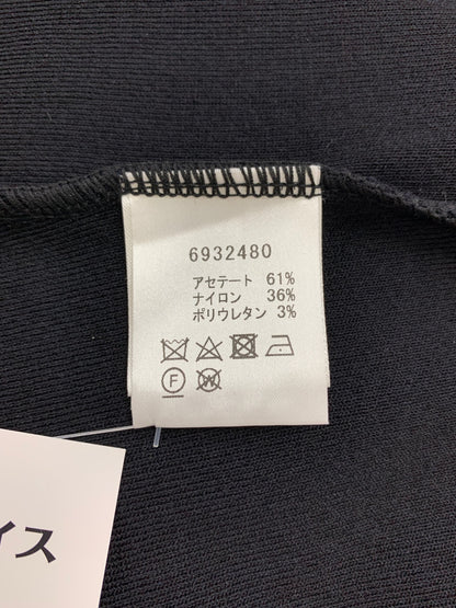 ルネ 6932480 パーカー 38 ブラック ジップアップ フリル パールリボン ITZCSB7WIA94