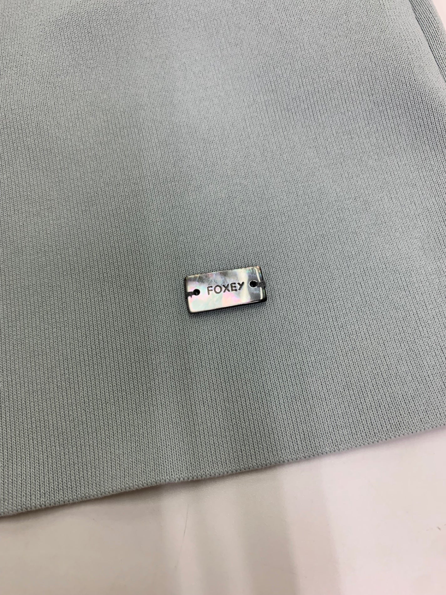 フォクシーブティック エレガントスクエアー 37943 ニットセーター 40 ブルー ITWO339X3LCE