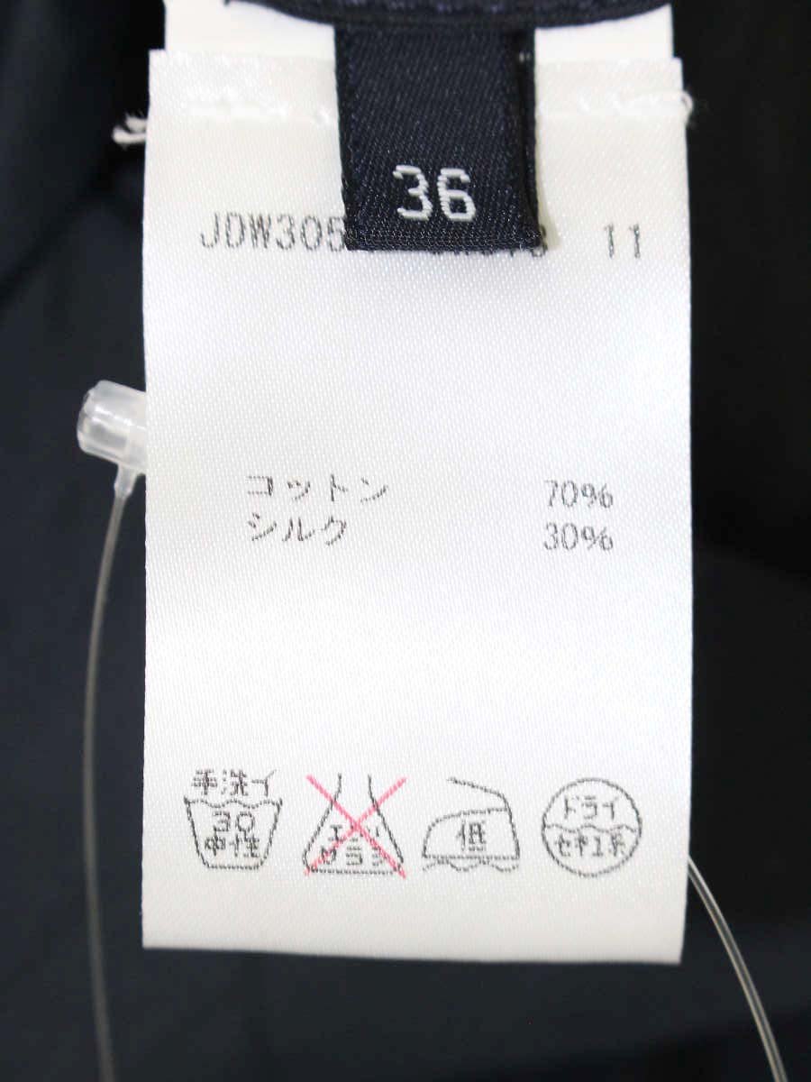 ジルサンダー JDW305A JW073 シャツ 36 ネイビー シルク混 シアー IT4YV6FK3T4C 【SALE】