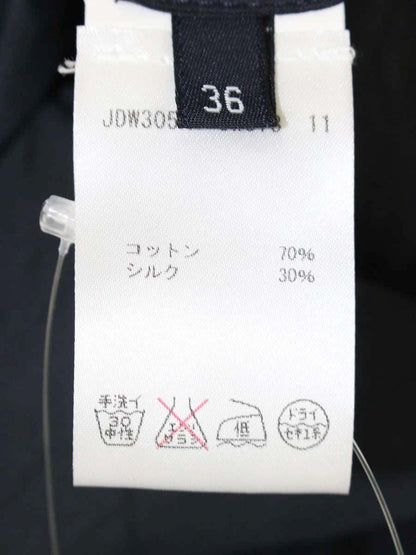 ジルサンダー JDW305A JW073 シャツ 36 ネイビー シルク混 シアー IT4YV6FK3T4C 【SALE】