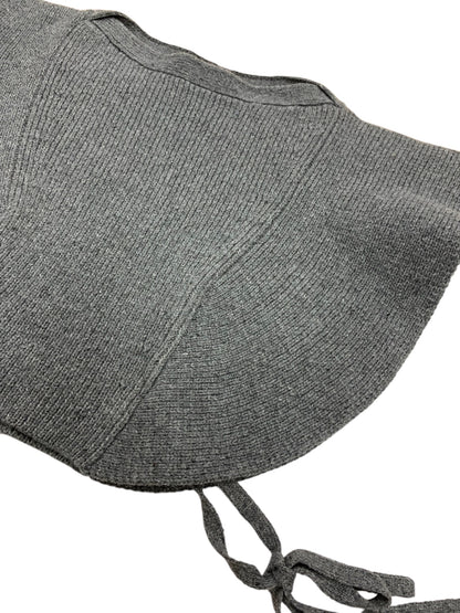 エムズグレイシー ケープ風フリルジレ 118626 ニット セーター 38 グレー ITWJN8FWA9XY