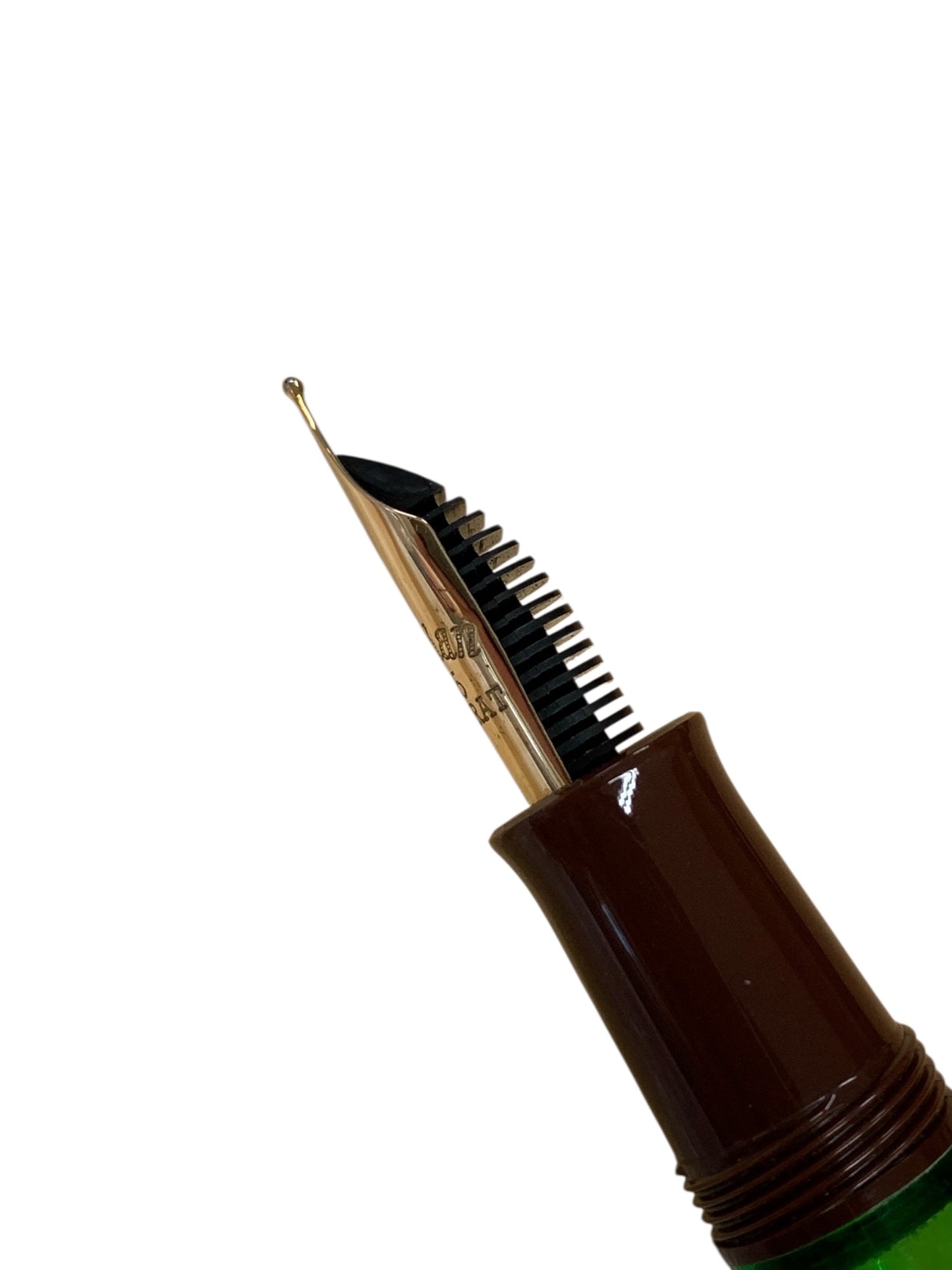 ペリカン 万年筆 M101N トータスシェル ブラウン/グリーン F 14 585 ITICPZSFPC74