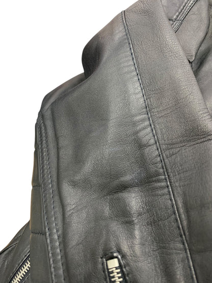 リプレイ M8915B 000 83056 ジャケット XL ブラック ラムレザー 羊革 シングル ITAHFMQT4LPA