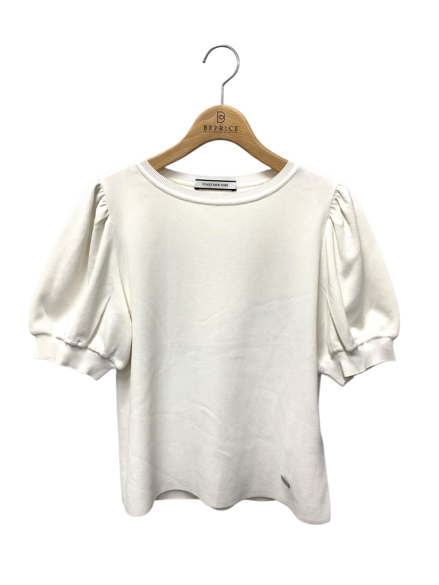 フォクシーニューヨーク Knit Top Abeille  42768 ニット セーター 42 ホワイト IT87T1KTHXM3