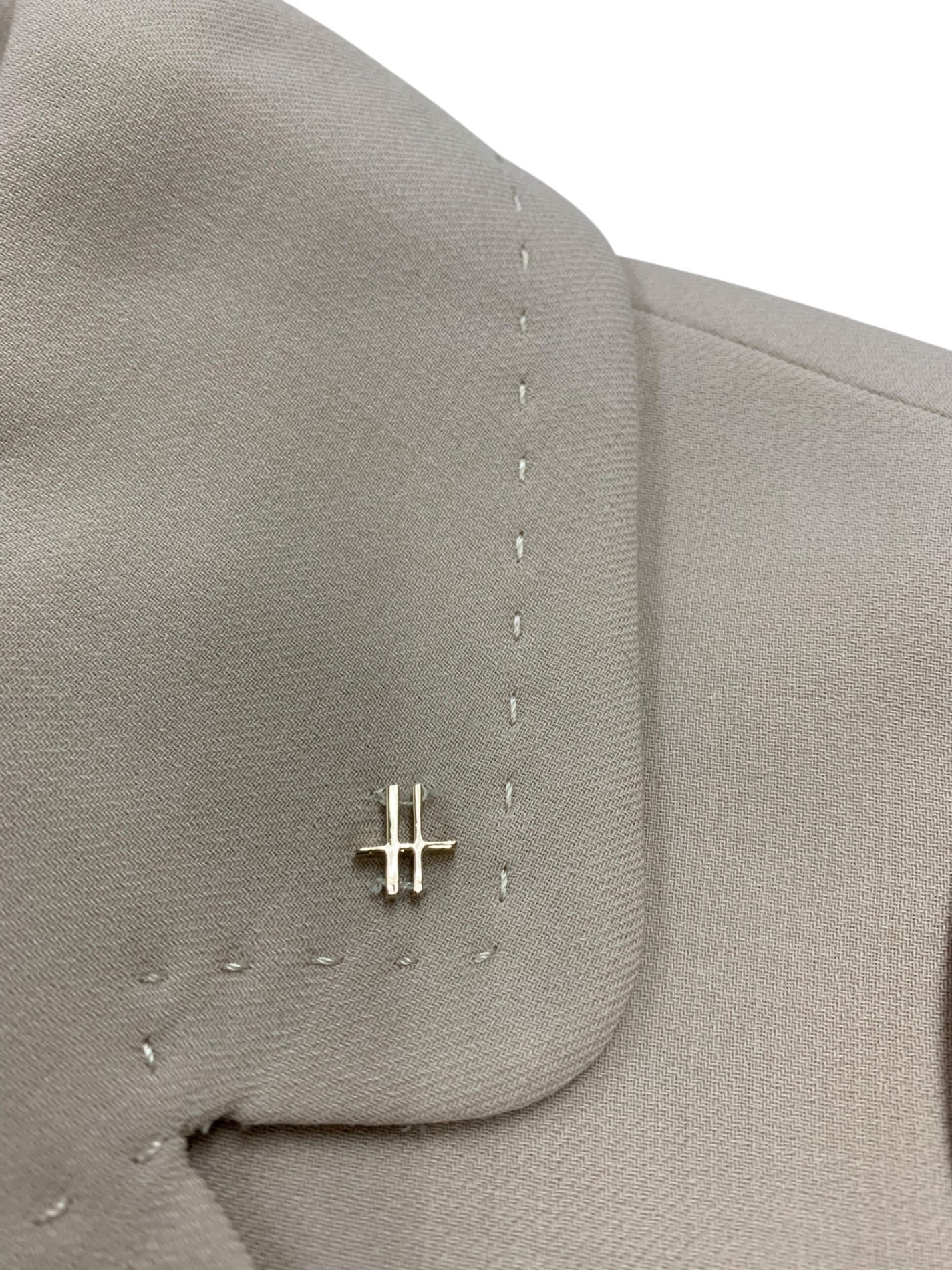 ハロッズ 15500231 ジャケット 2 ベージュ ロゴ ステッチ IT8V2PHSZNQ1