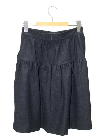 ルネ 5824010 スカート 38 ネイビー デニム風 ITKB3FS7N6HW