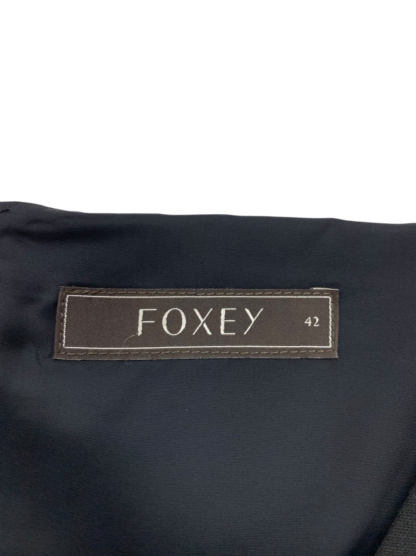 フォクシーブティック Dress Noble 33901 ワンピース 38 ブラック Uネック バックジップ フレア ITQVYARISD8S