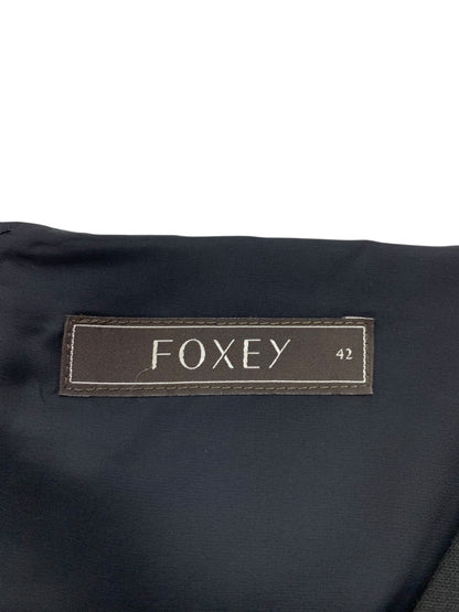 フォクシーブティック Dress Noble 33901 ワンピース 38 ブラック Uネック バックジップ フレア ITQVYARISD8S