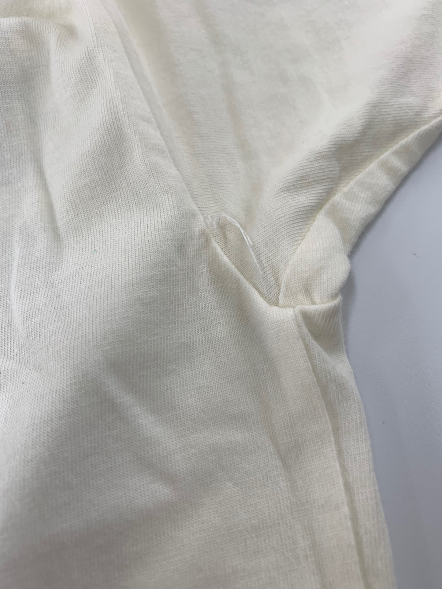 イッセイミヤケメン 9BL35574 Tシャツ M アイボリー プリント ヴィンテージ 80s 筆タグ ITJ7Q5JMT8LX