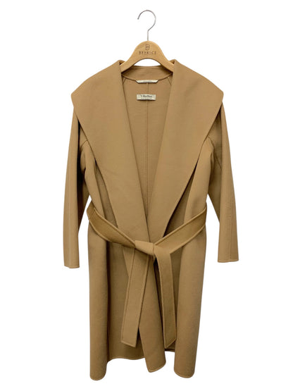 エスマックスマーラ 901112016 ガウンコート 38 ブラウン ウール IT8M7BNKTDZ2