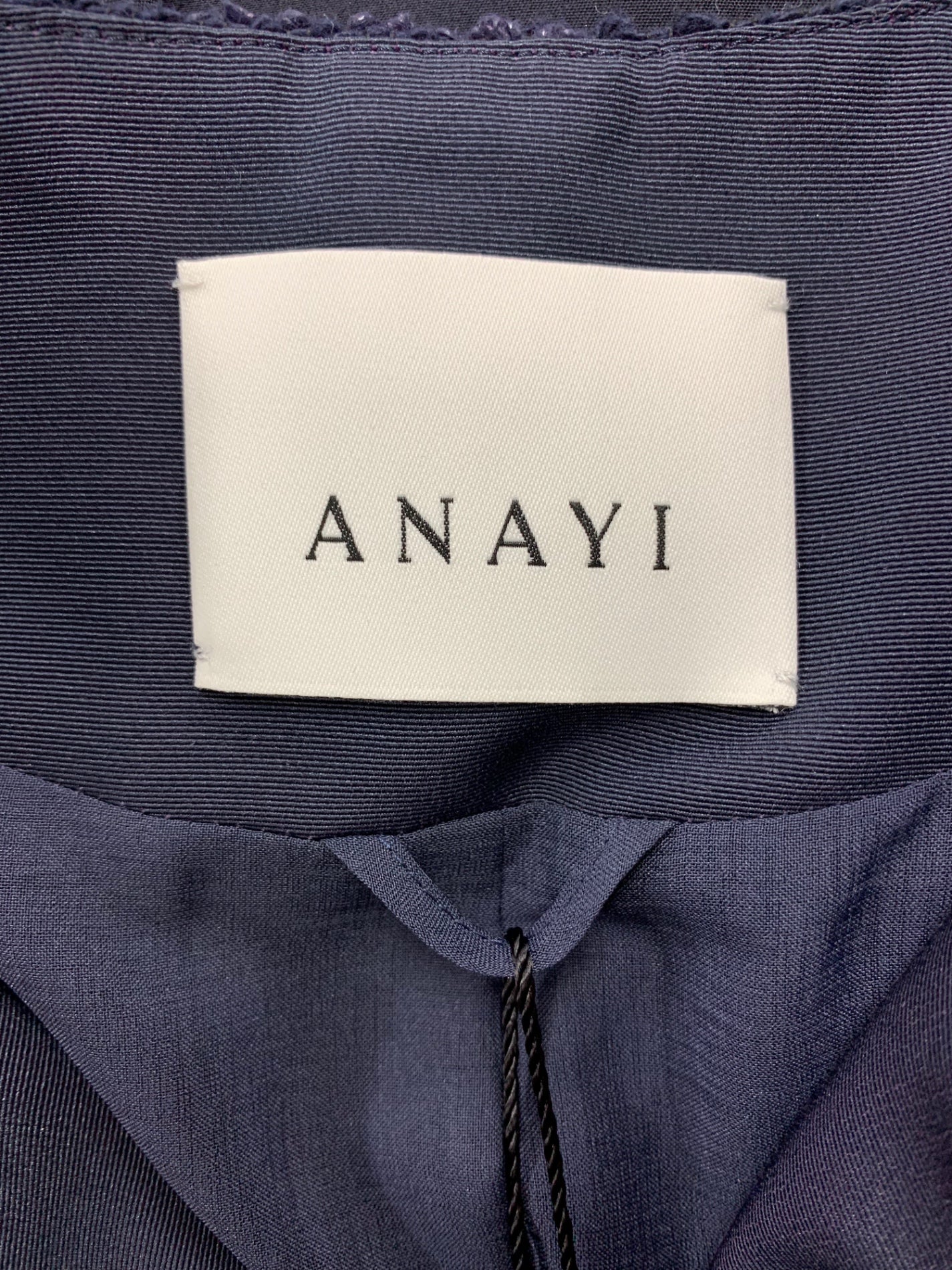 アナイ 102217-10-040-65-360 ジレ ベスト 36 ネイビー ツイード パール IT2A290MDQEK