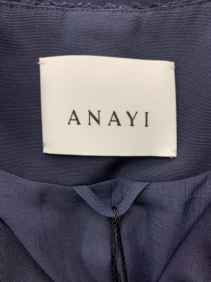 アナイ 102217-10-040-65-360 ジレ ベスト 36 ネイビー ツイード パール IT2A290MDQEK