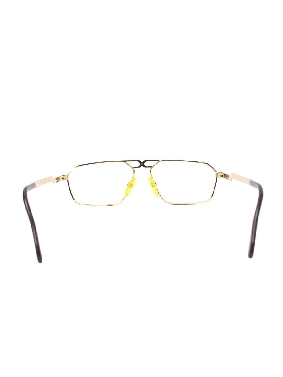 カザール MOD744 メガネ ゴールド メタルフレーム スクエア IT91PG2HDJ38