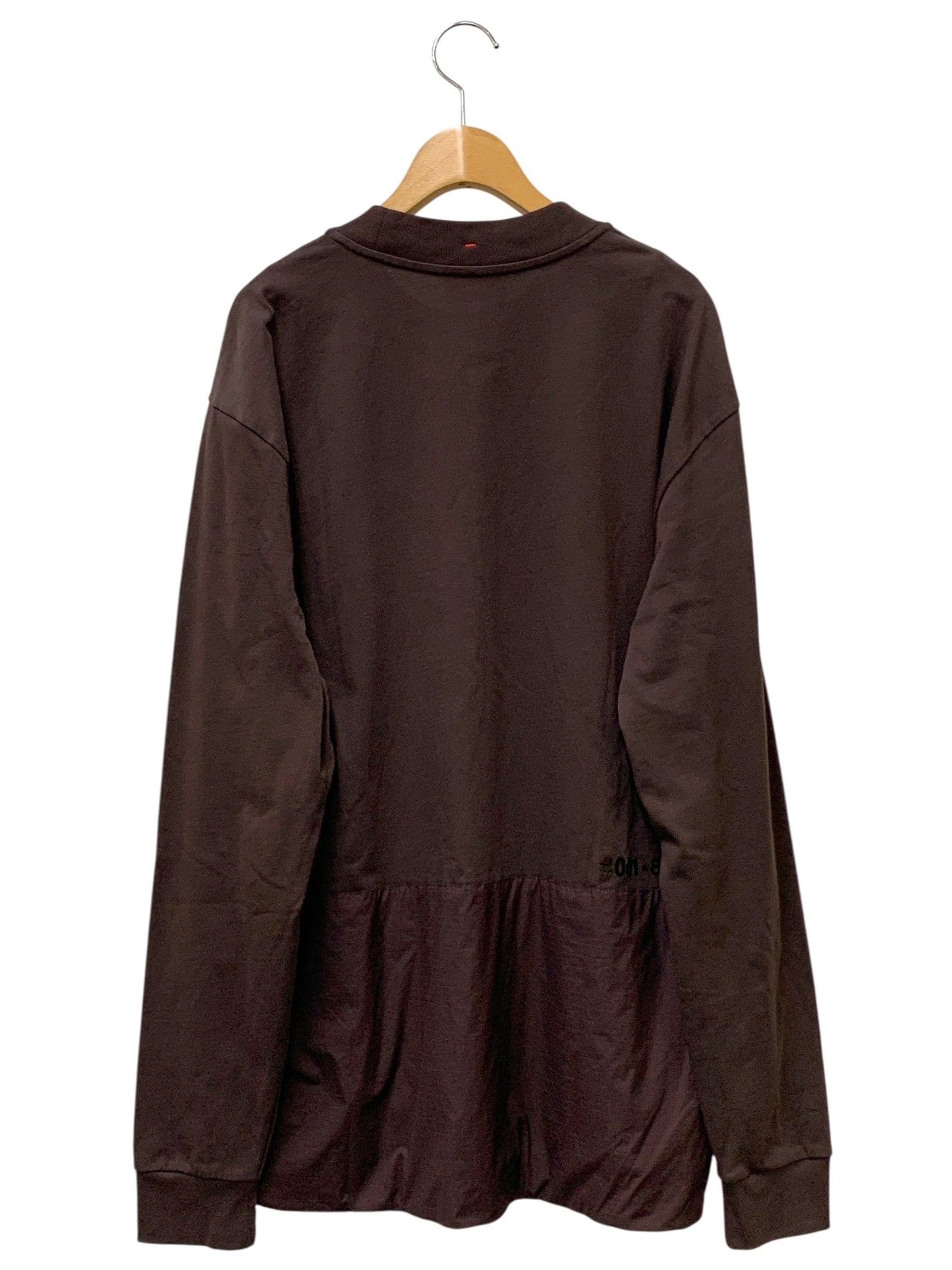 モンクレール グルノーブル Day-Namic T-SHIRT MANICA LUNGA LS T-SHIRT J20978D00005 83927 長袖カットソー Ｌ ブラウン リフレクターロゴ IT3FJ0HE3ARQ