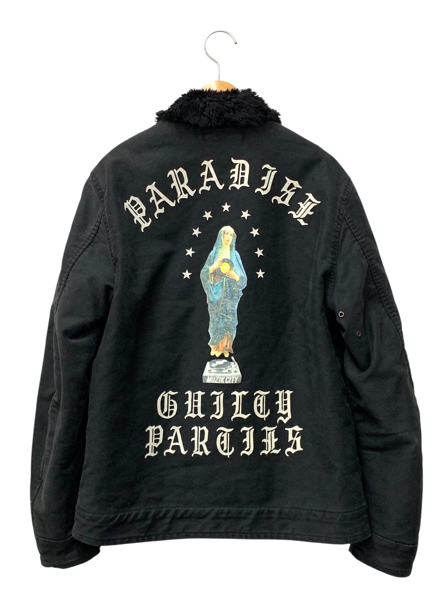 ワコマリア N-1 DECK JACKET デッキジャケット M ブラック 裏ボア ITPNT6Y84YER