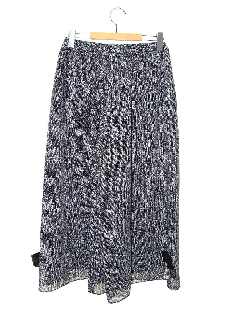 エムズグレイシー 316307 パンツ 38 グレー ワイド パールビジュー ITIOBDTXN292