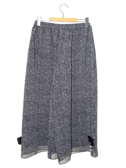 エムズグレイシー 316307 パンツ 38 グレー ワイド パールビジュー ITIOBDTXN292