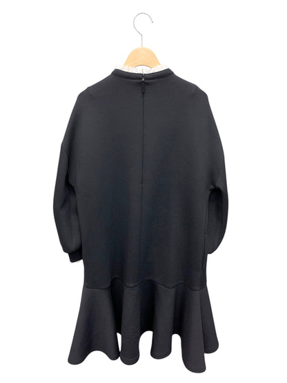 ルネ 5417980 ワンピース 36 ブラック ダンボールニット パール フリル ITTXFMG8JVJ4