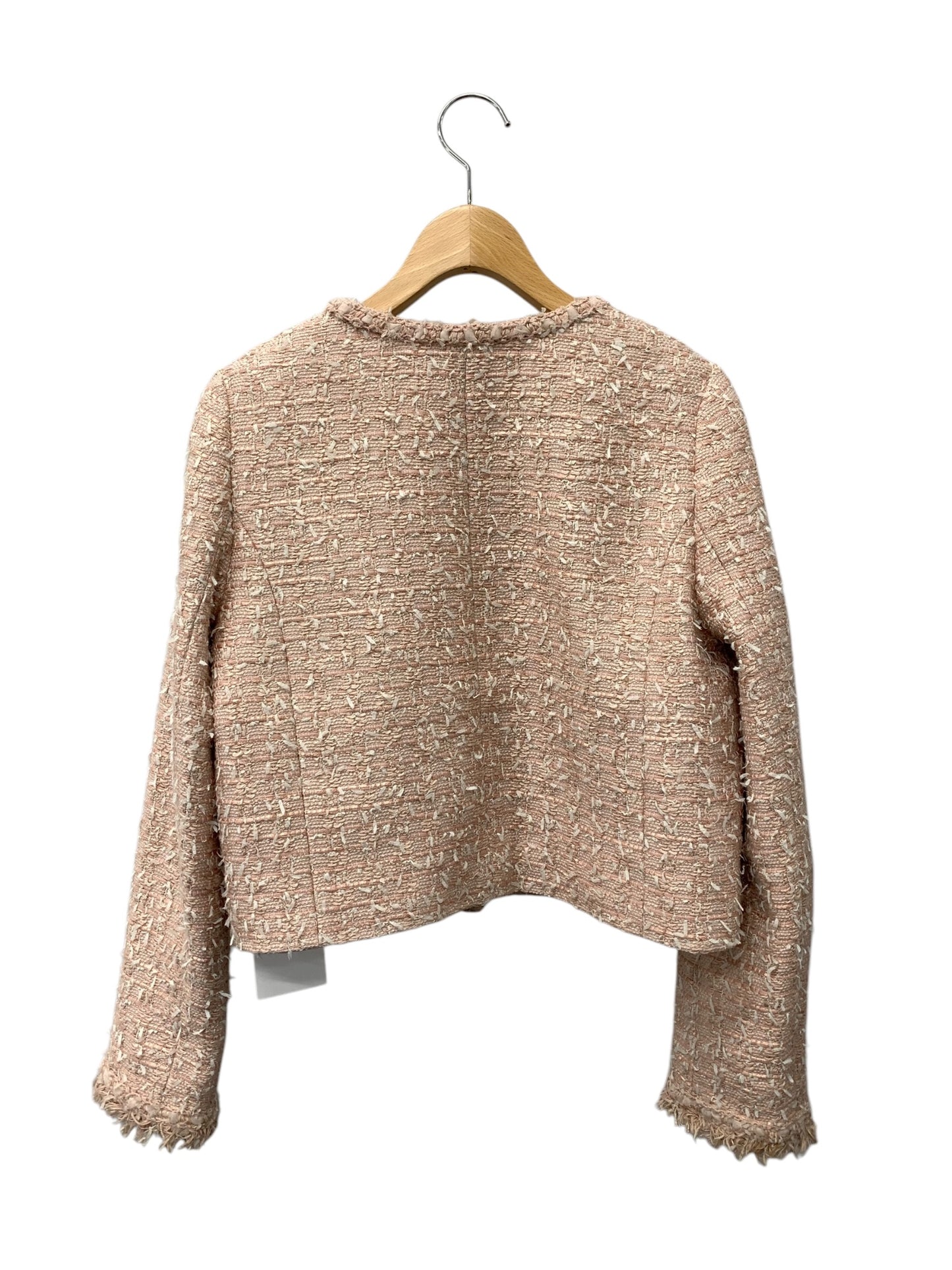 フォクシーブティック JACKET FIORE 43285 ノーカラージャケット 40 ピンク ツイード ITQVYN6OSQ4M