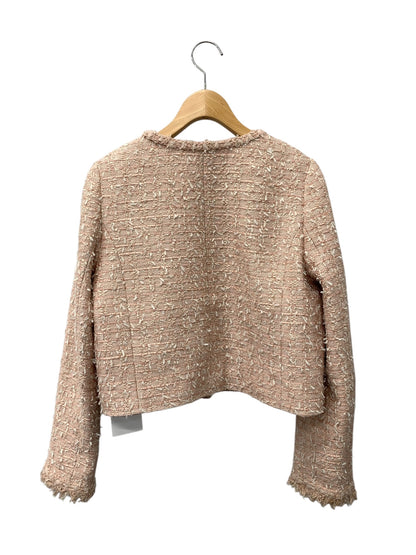 フォクシーブティック JACKET FIORE 43285 ノーカラージャケット 40 ピンク ツイード ITQVYN6OSQ4M