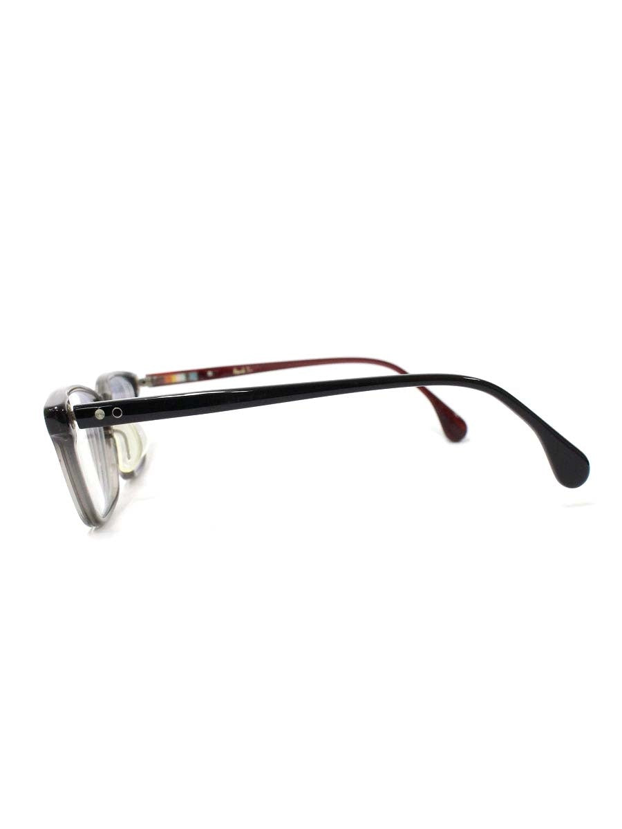 ポールスミス PSE-4001 メガネ ブラック/グレー/レッド セルフレーム フルリム ウェリントン ITQBZR878BDQ